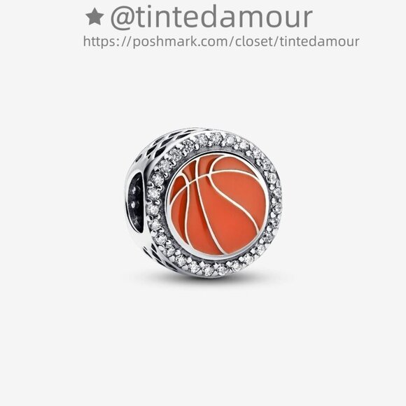 Pandora Engravable Basketball Charm|Pendant - Picture 1 of 3